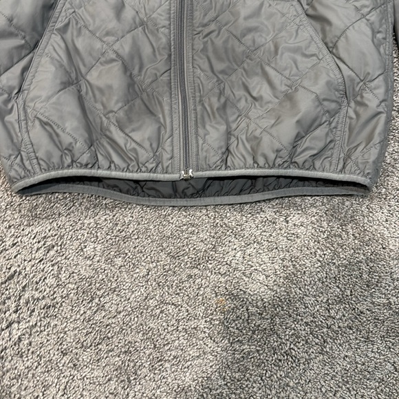 Men's Diamond Quilted Bomber Hoody Hex Grey Medium - Picture 8 of 9